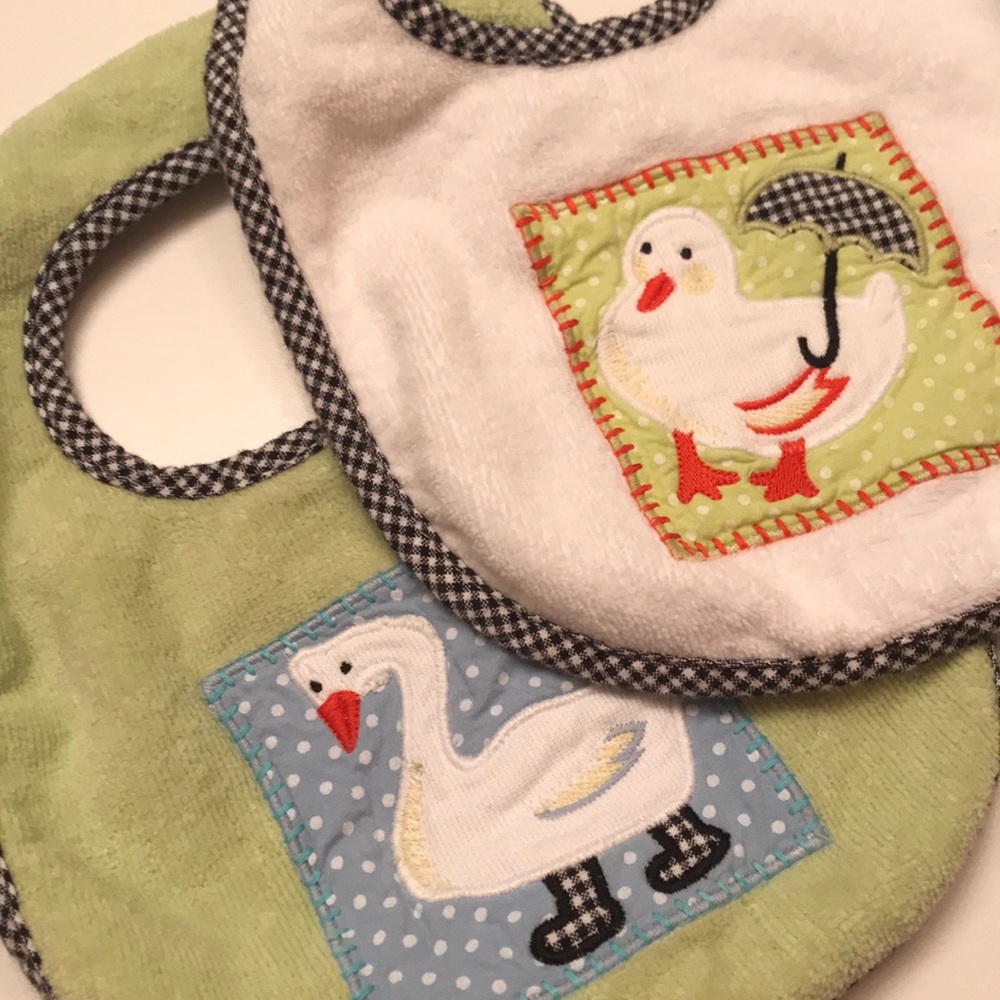 Mackenzie Childs cloth baby bibs